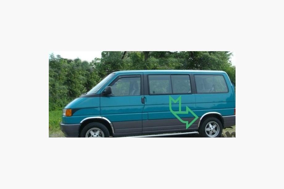 Volkswagen T4 Caravelle/Multivan 1990-2003 рр. Накладки на арки (4 шт, нерж) Фото 5