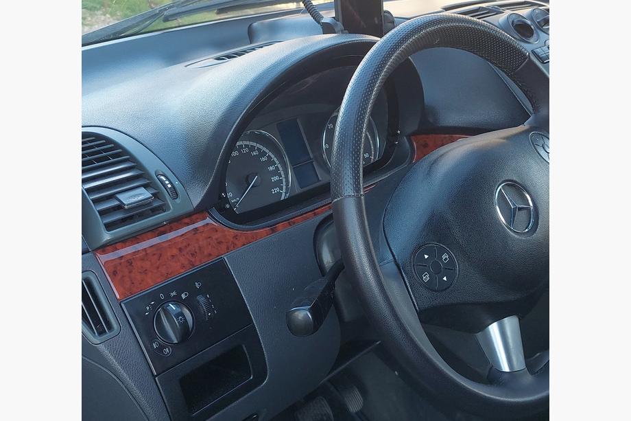 Mercedes Viano 2004-2014 рр. Накладки на панель (Meric, смужки) Фото 2