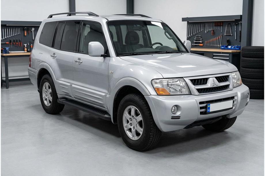 Mitsubishi Pajero Wagon III 1999-2006 рр. Бокові пороги Allmond Black (2 шт., алюміній) Фото 1