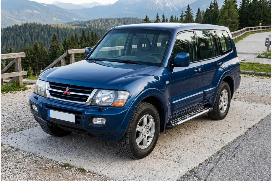 Mitsubishi Pajero Wagon III 1999-2006 рр. Бокові пороги Sunrise (2 шт., алюміній) Фото 1