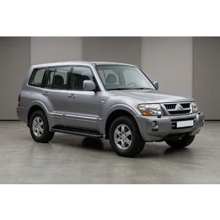 Бокові пороги Bosphorus Black (2 шт., алюміній) Mitsubishi Pajero Wagon III 1999-2006 рр. фото 1