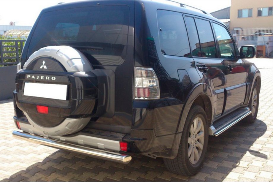 Mitsubishi Pajero Wagon III 1999-2006 рр. Задня дуга AK002 (нерж.) Фото 3