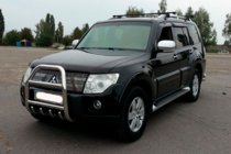 Mitsubishi Pajero Wagon III 1999-2006 рр. Кенгурятник QT007 (нерж.) фото 2