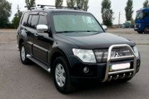 Mitsubishi Pajero Wagon III 1999-2006 рр. Кенгурятник QT007 (нерж.) фото 3
