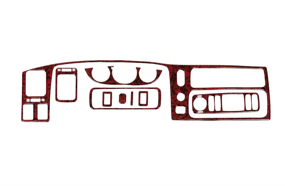 Mitsubishi Pajero Sport 1996-2007 рр. Накладки на панель (2002-2007) Карбон Фото 2
