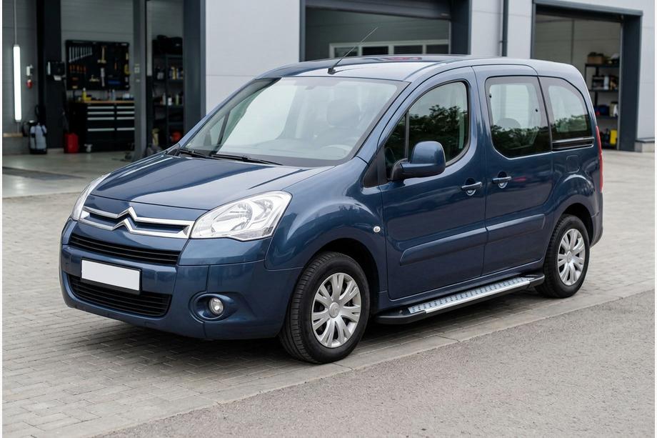 Citroen Berlingo 2008-2018 рр. Бокові пороги Allmond Grey (2 шт., алюм.) Фото 1