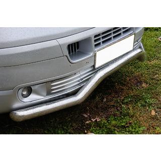 Передній захист хвиля ST007 (нерж) Volkswagen T5 Transporter 2003-2010 рр. фото 2