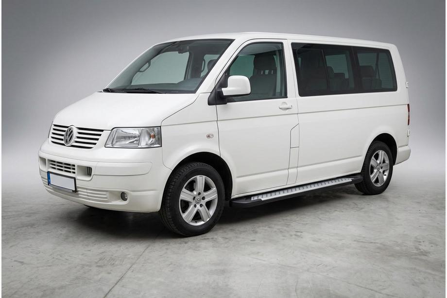 Volkswagen T5 Multivan 2003-2010 рр. Бокові пороги X5-тип (2 шт., алюм) Фото 1