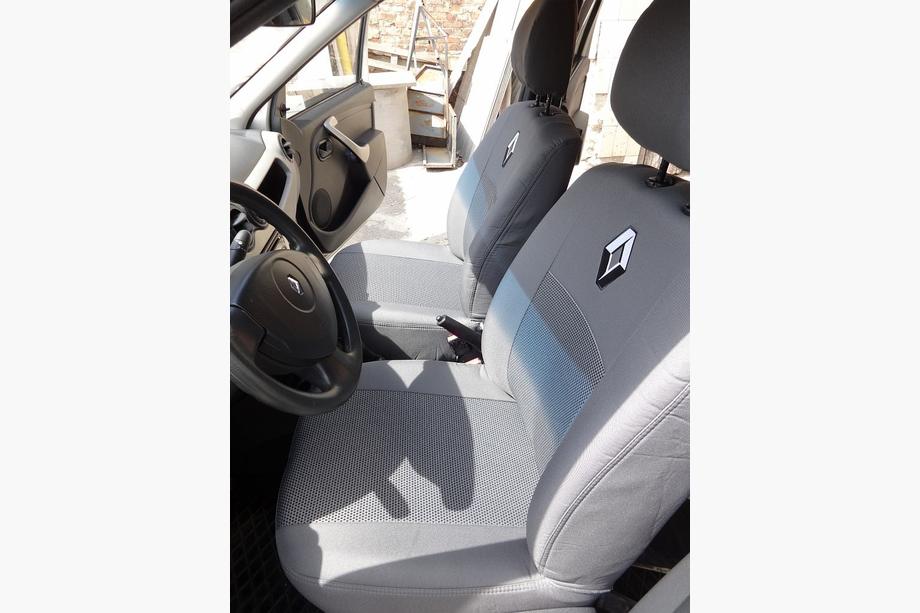 Dacia Logan I 2008-2012 рр. Авточохли (тканинні, Classik) Фото 17
