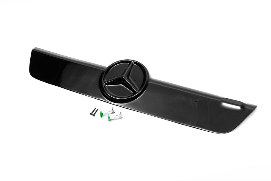 Mercedes Sprinter W901/902/903/904/905 1995-2006 рр. Зимова накладка на решітку 1995-2000, Матова Фото 11