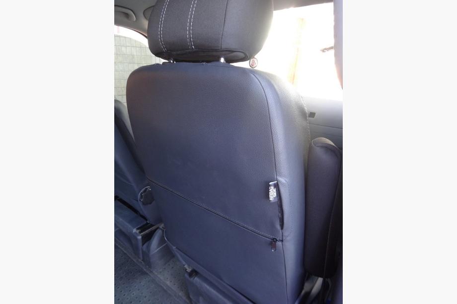 Volkswagen T5 Caravelle 2004-2010 рр. Авточохли (екошкіра та тканина, Premium) Передні (2↗1) Фото 10