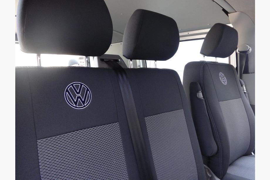 Volkswagen T5 2010-2015 рр. Авточохли (тканинні, Classik) Фото 3