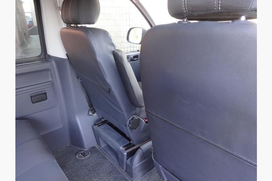 Volkswagen T5 2010-2015 рр. Авточохли (кожзам↗тканина, Premium) Передні (1↗1) Фото 7