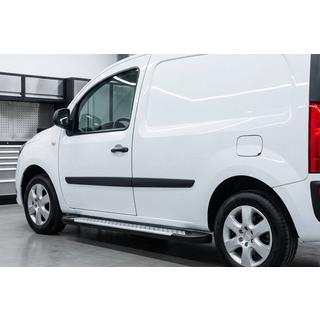 Бокові пороги Allmond Grey (2 шт., алюм.) Renault Kangoo 2008-2020 рр. фото 1