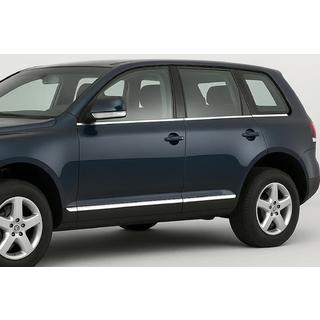 Нижні молдинги вікон (6 шт, нерж) Volkswagen Touareg 2002-2010 рр. фото 1