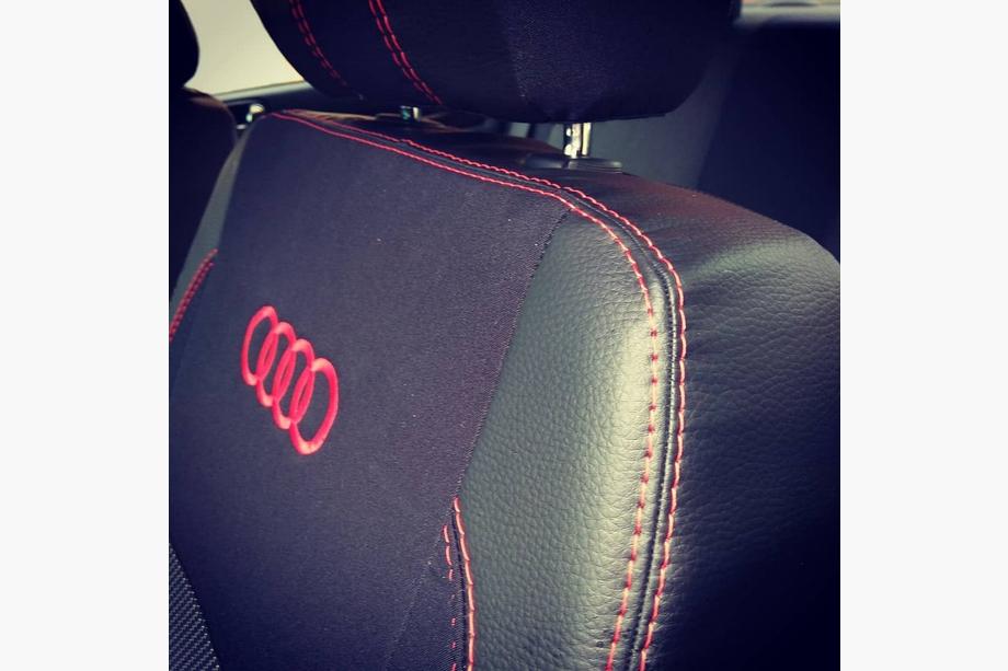 Audi A4 B5 1994-2001 рр. Авточохли (кожзам↗тканина, Premium) Фото 4