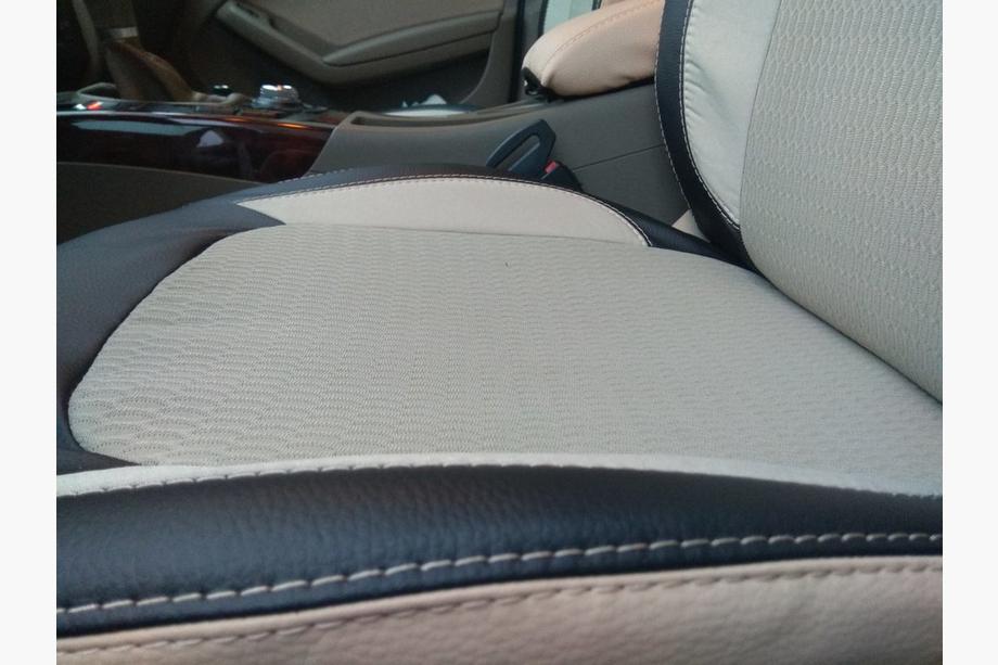 Audi A4 B8 2007-2015 рр. Авточохли (кожзам↗тканина, Premium) Фото 5