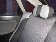 Mazda 626 1979-2002 рр. Авточохли (кожзам↗тканина, Premium) фото 5