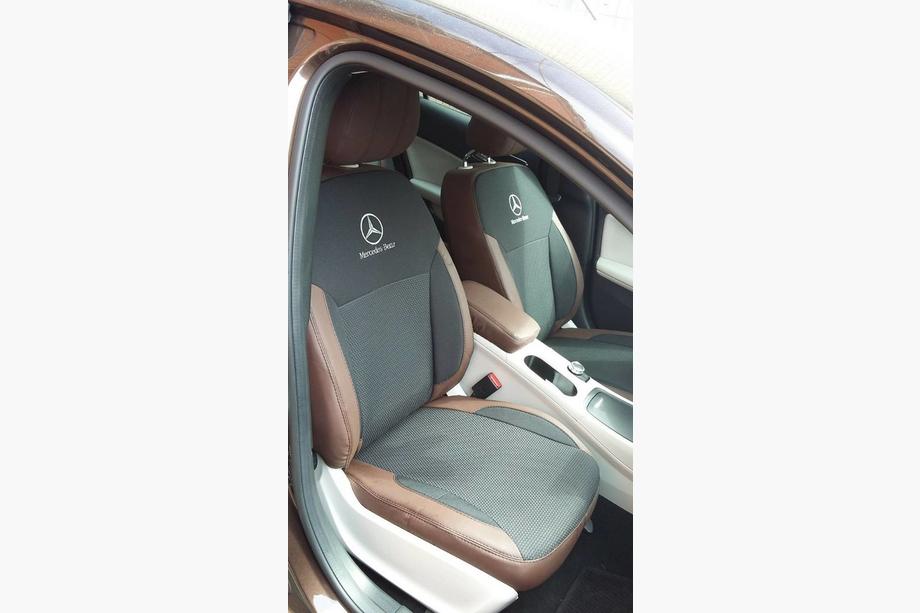 Mercedes A-class W176 2012-2018 рр. Авточохли (кожзам↗тканина, Premium) Фото 5