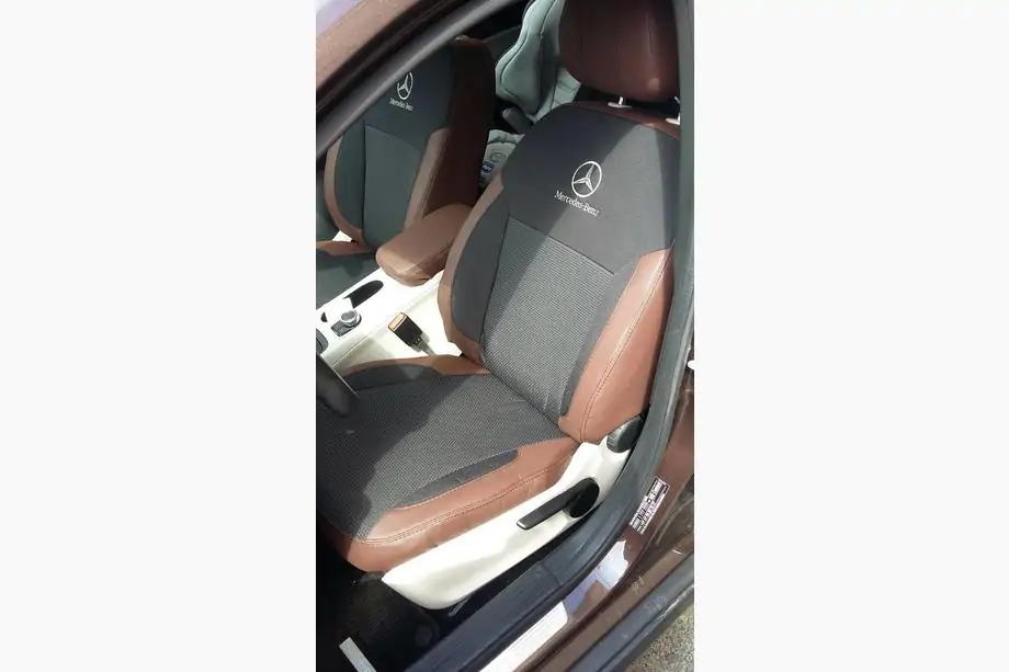 Mercedes A-class W176 2012-2018 рр. Авточохли (кожзам↗тканина, Premium) Фото 6