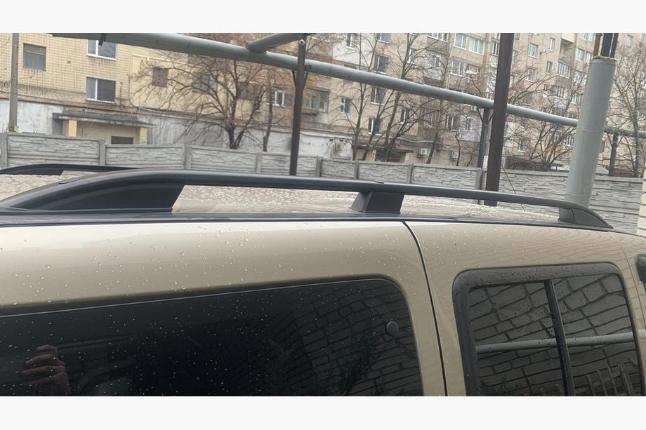 Fiat Doblo I 2005-2010 рр. Рейлінги Skyport (чорні) Максі база Фото 4