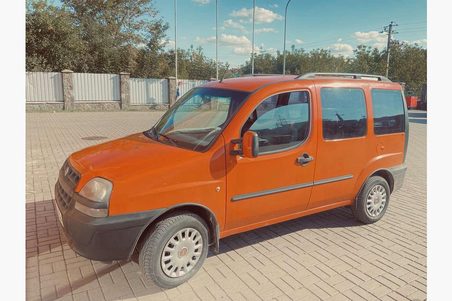 Fiat Doblo I 2005-2010 рр. Рейлінги Skyport (чорні) Максі база Фото 8