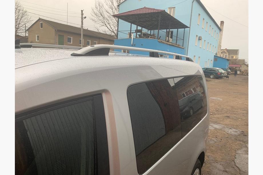 Volkswagen Caddy 2010-2015 рр. Рейлінги Skyport GREY Максі база Фото 2