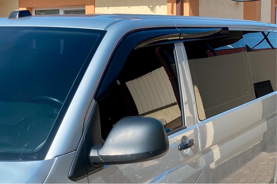 Volkswagen T5 Caravelle 2004-2010 рр. Вітровики (4 шт., Sunplex Sport) Фото 15