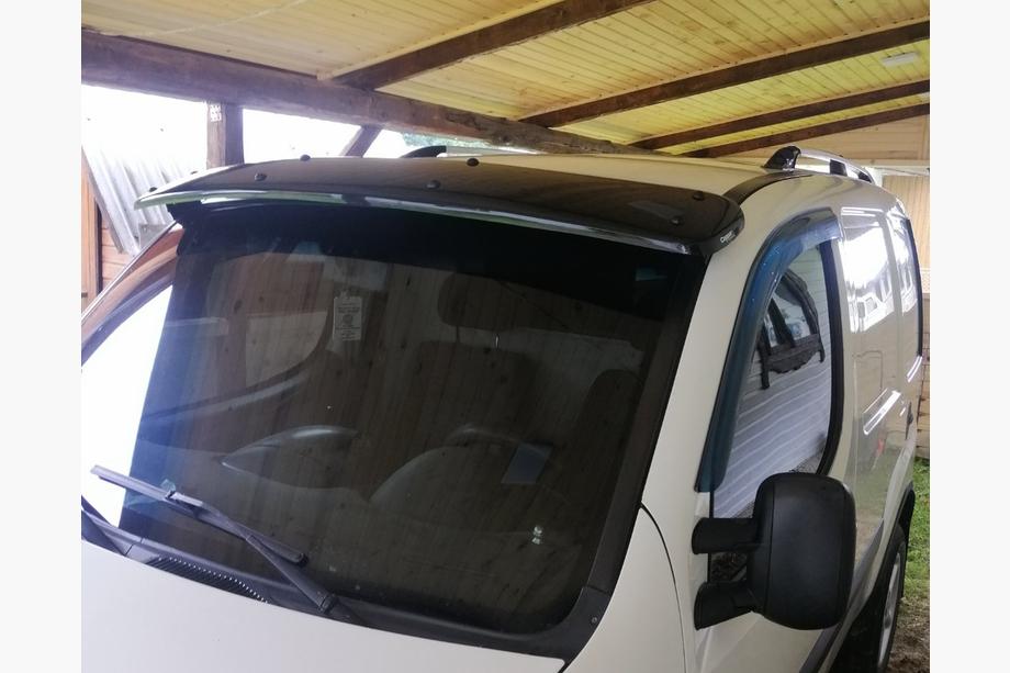 Fiat Doblo I 2001-2005 рр. Козирьок на лобове скло (чорний глянець, 5мм) Фото 12