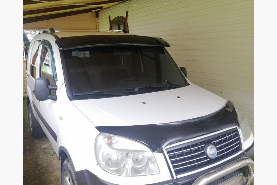 Fiat Doblo I 2001-2005 рр. Козирьок на лобове скло (чорний глянець, 5мм) Фото 13