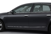 Audi A6 C6 2004-2011 рр. Накладки на ручки (4 шт, нерж) фото 1