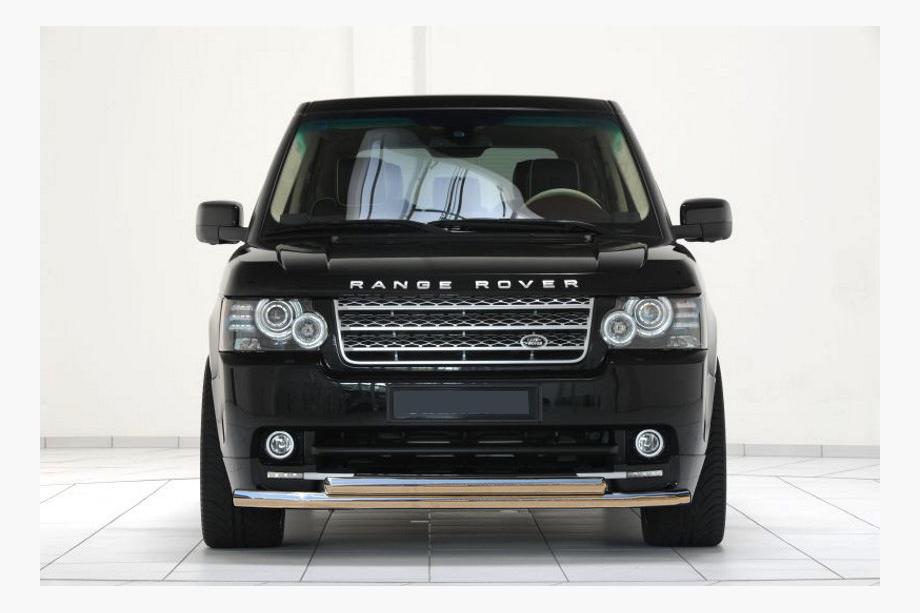 Range Rover III L322 2002-2012 рр. Передній захист ST014 (нерж) 60/60 мм Фото 1