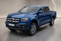 Mercedes X class 2017-2020 рр. Бокові пороги Line (2 шт., алюміній) фото 1