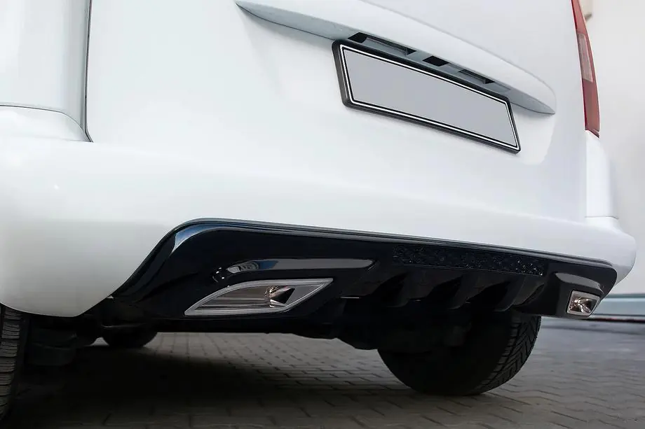 Peugeot Partner Tepee 2008-2018 рр. Задній дифузор (під фарбування) Image