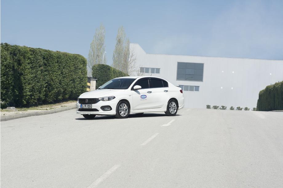 Fiat Tipo 2016- рр. Передня накладка на бампер (2016-2021, під фарбування) Фото 5