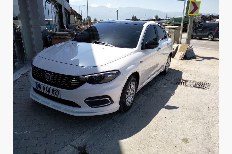 Fiat Tipo 2016- рр. Передня накладка на бампер (2016-2021, під фарбування) Фото 4