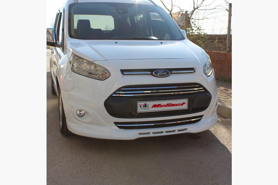 Ford Connect 2014-2021 рр. Накладка на передній бампер (під фарбування) Фото 2