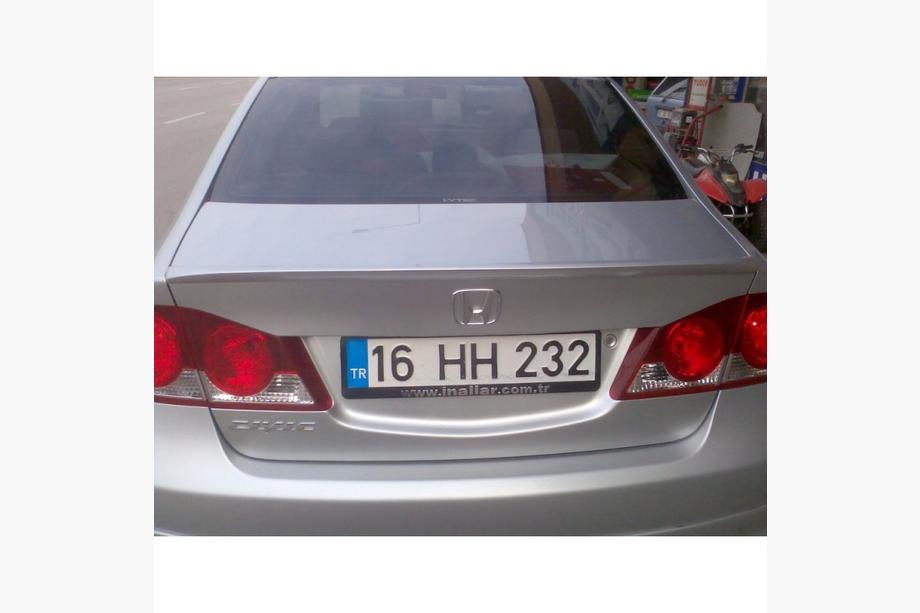 Honda Civic Sedan VIII 2006-2011 рр. Спойлер Інче (під фарбування) Фото 1