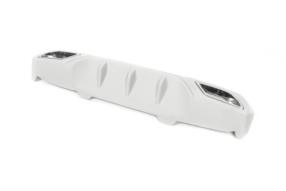 Honda Civic Sedan X 2016-2021 рр. Дифузор на задній бампер (Meliset, під фарбування) Image