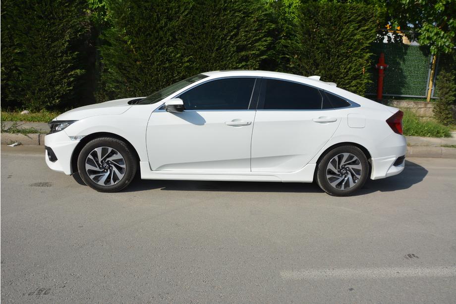 Honda Civic Sedan X 2016-2021 рр. Бокові пороги (під фарбування) Фото 5