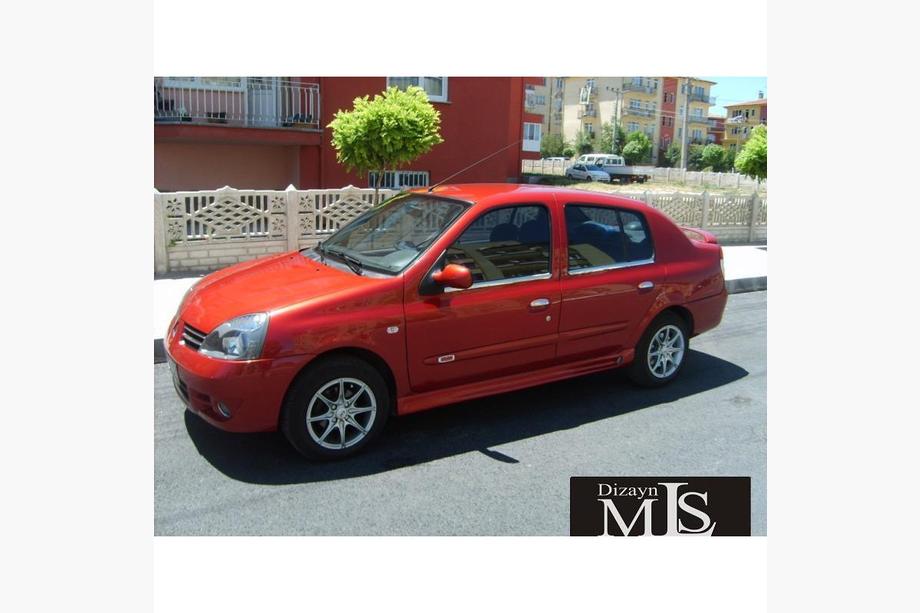 Renault Symbol 1999-2008 рр. Бокові пороги Ferrari-type (під фарбування) Фото 3