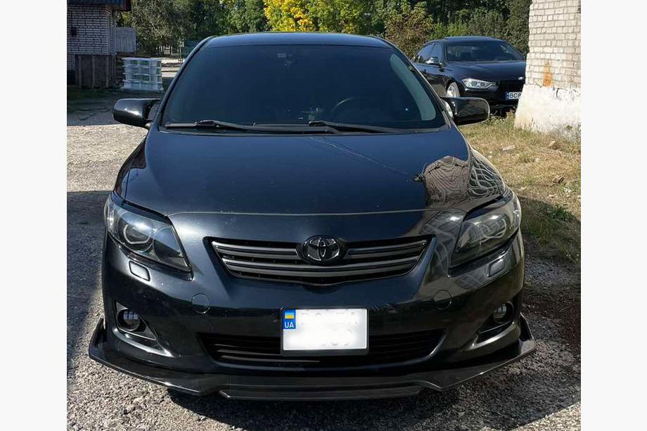 Toyota Corolla 2007-2013 рр. Накладка на передній бампер (під фарбування) Фото 4