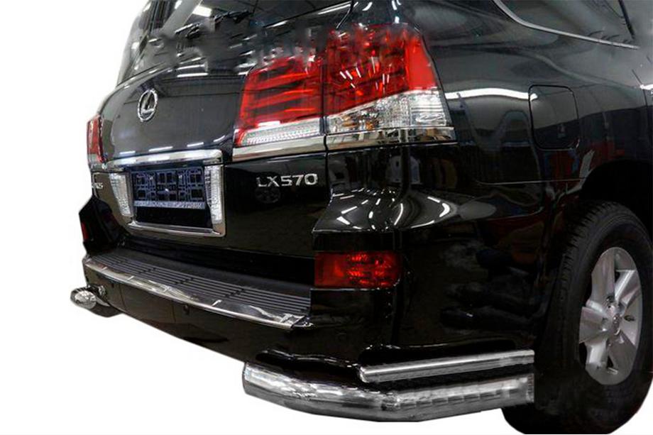 Lexus LX570/450d 2008-2022 рр. Задні подвійні куточки (нерж) Image