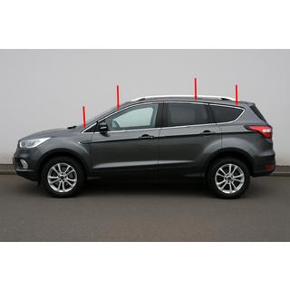 Верхня окантовка скла (12 шт, нерж) Ford Kuga/Escape 2013-2019 рр. фото 1