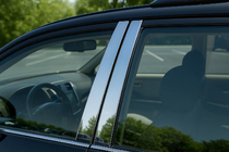 BMW X3 E83 2003-2010 рр. Накладки на дверні стійки (нерж) фото 1