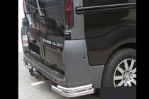 Opel Vivaro 2001-2015 рр. Задні куточки AK003-Подвійний (нерж) фото 1
