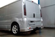 Opel Vivaro 2001-2015 рр. Задні куточки AK003-Подвійний (нерж) фото 3