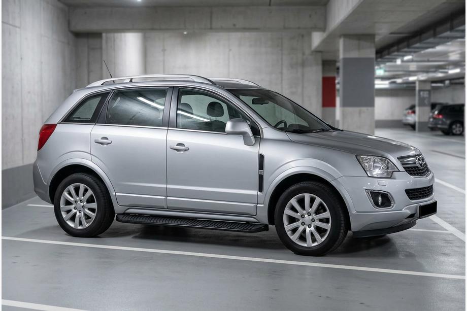 Opel Antara 2006-2017 рр. Бокові пороги Tayga Black (2 шт., Алюміній) 2007-2015 Фото 1