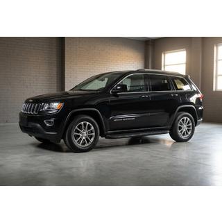 Бокові пороги Tayga Black (2 шт., алюміній) Jeep Grand Cherokee WK2 2010-2021 рр. фото 1