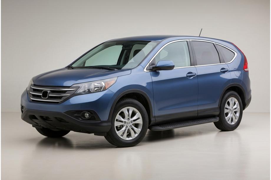 Honda CRV 2012-2016 рр. Бокові пороги Tayga Black (2 шт., алюміній) Фото 1